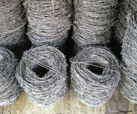 12x14BWG Galvanizli Çelik Çift Telli Dikenli Tel Halat paslanmaz